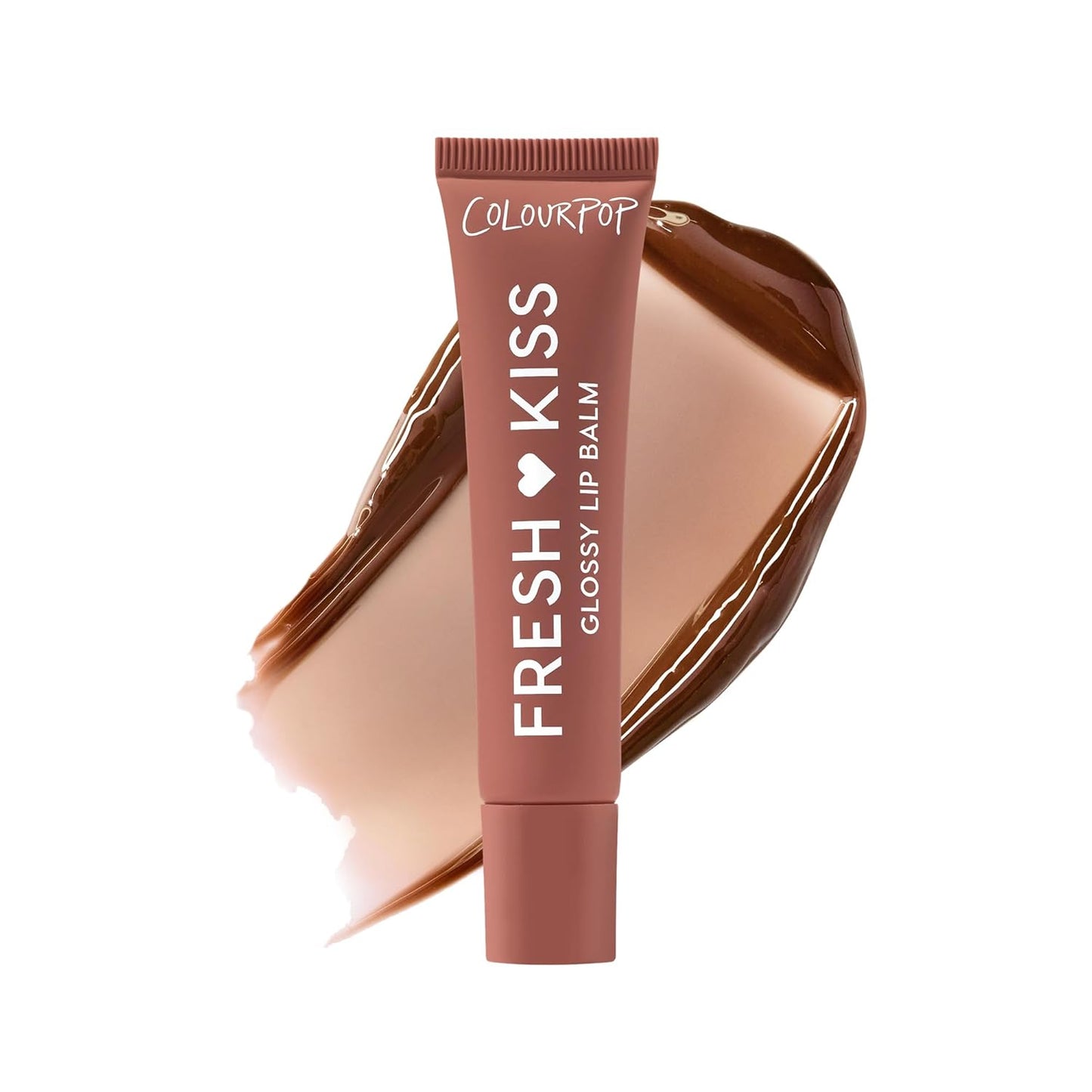 ColourPop Fresh Kiss Glossy Lip Balm - Hydrating Formula with Peptides & Hyaluronic Acid - Chocolate Milkshake (0.49 oz)