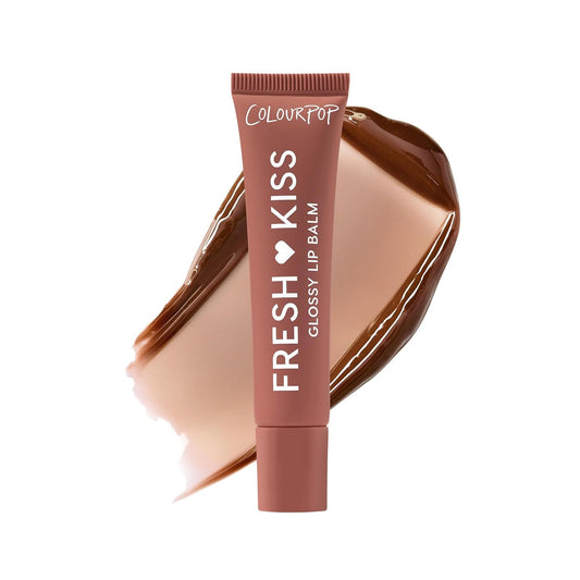 ColourPop Fresh Kiss Glossy Lip Balm - Hydrating Formula with Peptides & Hyaluronic Acid - Chocolate Milkshake (0.49 oz)