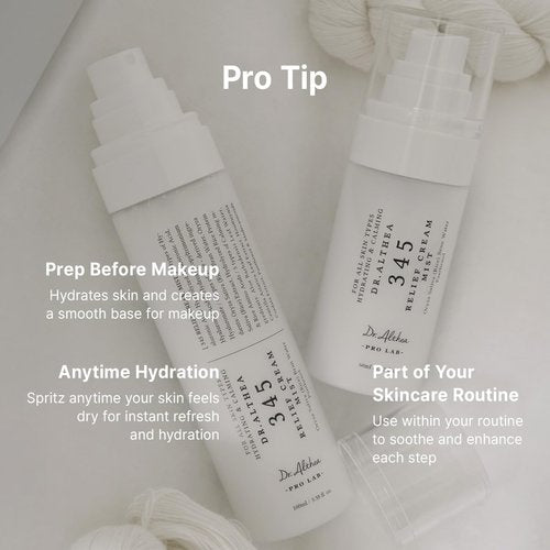 Dr.Althea 345 Relief Cream Mist | Hydrating Facial Mist with Rice Extract | Soothing Care for Sensitive Skin | Vegan Korean Skincare, 2.02 Fl Oz