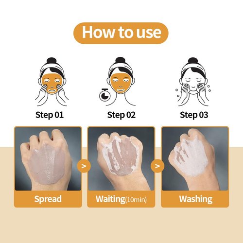 1.618 Volcanic Clay Mud Mask | Korean Style Pore & Sebum Clay Mask | Fast-Drying, Wash off type, 4.23oz