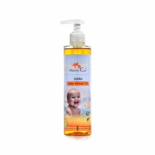 Mommy Care Jojoba Baby Shower Oil - Luxurious Foaming Body Wash for Hydrated Skin, SLS-Free, 250 ml