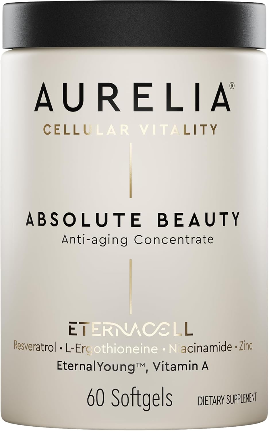 AURELIA Absolute Beauty - Advanced Cellular Anti-Aging Supplement | Boost Skin Moisture with Zinc & Retinol