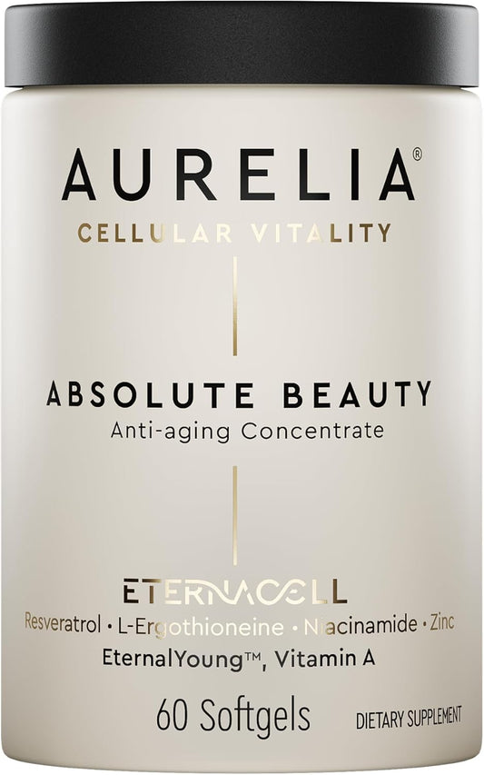 AURELIA Absolute Beauty - Advanced Cellular Anti-Aging Supplement | Boost Skin Moisture with Zinc & Retinol