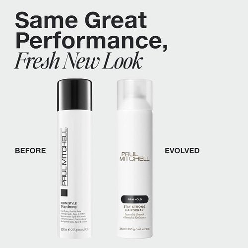 Paul Mitchell Stay Strong Hairspray - Layerable Control & Humidity Resistance for All Hair Types | 9 oz