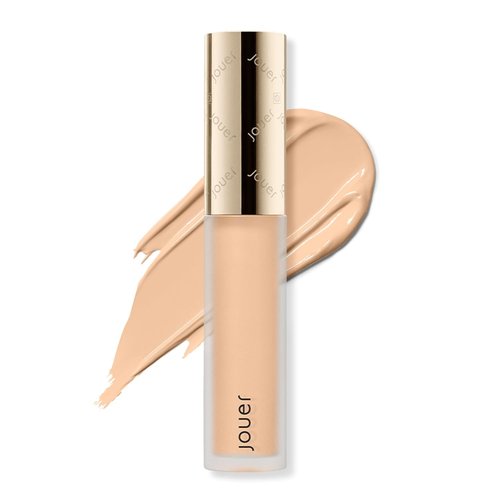 Jouer Essential High Coverage Liquid Concealer - Brightening Under Eye & Spot Corrector - Soft Matte Finish, Macadamia