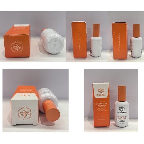 modelones Nail Dehydrator and Primer Base Coat, 3-in-One HEMA-Free Nourishing Prep for Acrylic & Gel Nails, Supports Growth