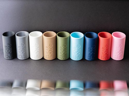 CarChap Lip Balm Holder - Original Mess-Free Car Lip Gloss Organizer | USA-Made, Patent Pending, White