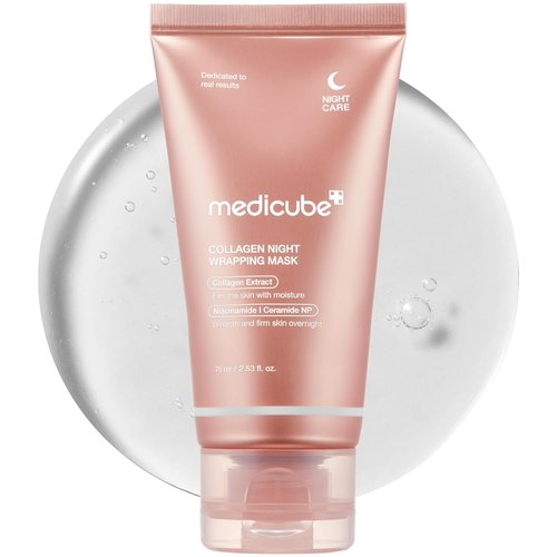Medicube Wrapping Mask Collagen - Overnight Peel Off Facial Mask for Elasticity & Hydration | 2.53 fl. oz