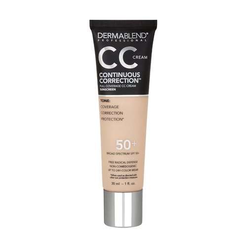 Dermablend CC Cream Foundation SPF 50+ - Full Coverage Tone-Evening Color Corrector, Oil-Free
