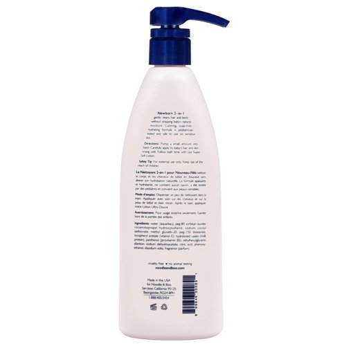 Noodle & Boo Baby Shampoo & Body Wash - Tear-Free, Hypoallergenic, Moisturizing Formula, 8 Oz