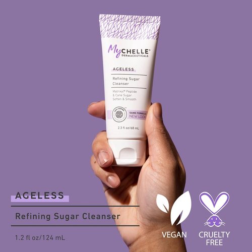 MyCHELLE Dermaceuticals Sugar Cleanser - Refining Facial Cleanser with Matrixyl Peptide, 2.3 Fl Oz
