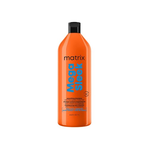 Matrix Mega Sleek Anti-Frizz Shampoo - 96-Hour Frizz Control & Professional Hydration, 13.5 oz