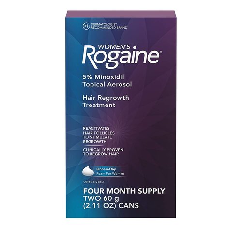 Rogaine Women's Hair Regrowth Treatment Foam - 4 Month Supply for Thicker, Fuller Hair