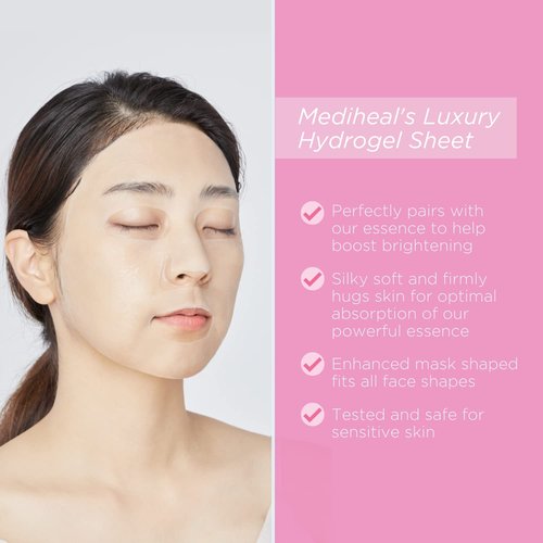 Mediheal IPI Ampoule Face Mask - Brightening Sheet Mask for Dull Skin | 10 Sheets with Niacinamide