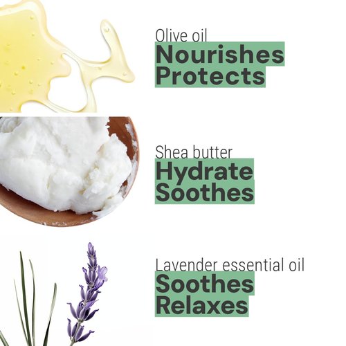 Panier des Sens - Lavender Hand Cream for Dry Cracked Hands - Nourishing Mini Lotion with Shea Butter & Olive Oil - Travel Size 1 fl oz