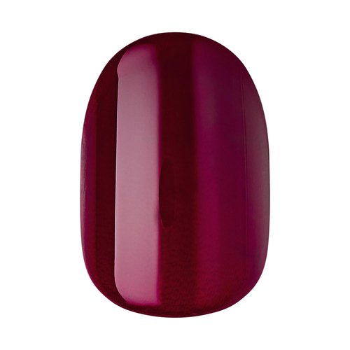 Impress Color Press On Nails - Solid Burgundy 'Over You' | Short Oval, Chip-Proof & Smudge-Proof, 30 Nails Set