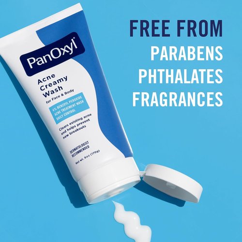 PanOxyl - Acne Creamy Wash with 4% Benzoyl Peroxide for Daily Control | 6 Ounce