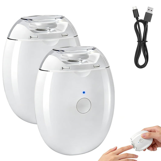 Universal Automatic Fingernail Grinder, 3 Speeds Electric Nail Clipper, Portable Nail Cutter and Trimmer with LED Light & Clip Storage, Electric Toenail Clippers for Seniors & Adults (1PC)