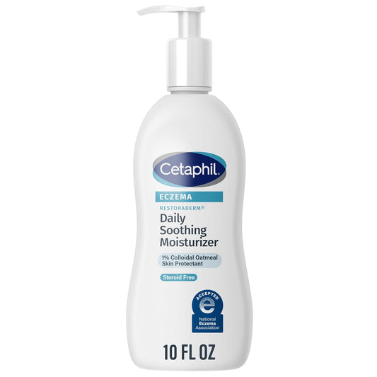 CETAPHIL RESTORADERM Moisturizer - Soothing Relief for Eczema-Prone Skin | 10 fl oz, Fragrance-Free