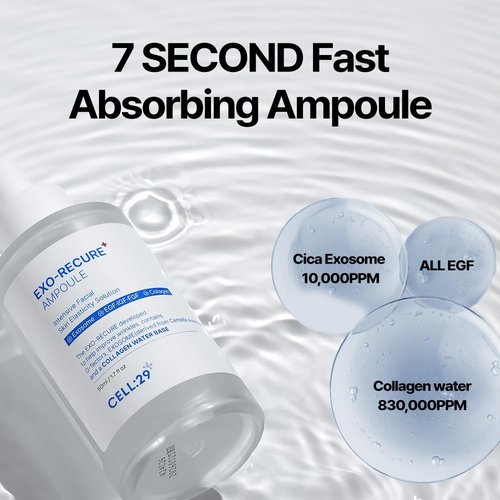 Exo-Recure Ampoule | 10,000 PPM Collagen Water for Fast Absorption & Deep Hydration - 50ml