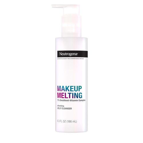 Neutrogena Makeup Melting Jelly Cleanser - Gentle Face & Eye Makeup Remover, 6.3 fl. oz | Oil-Free, Refreshing Formula