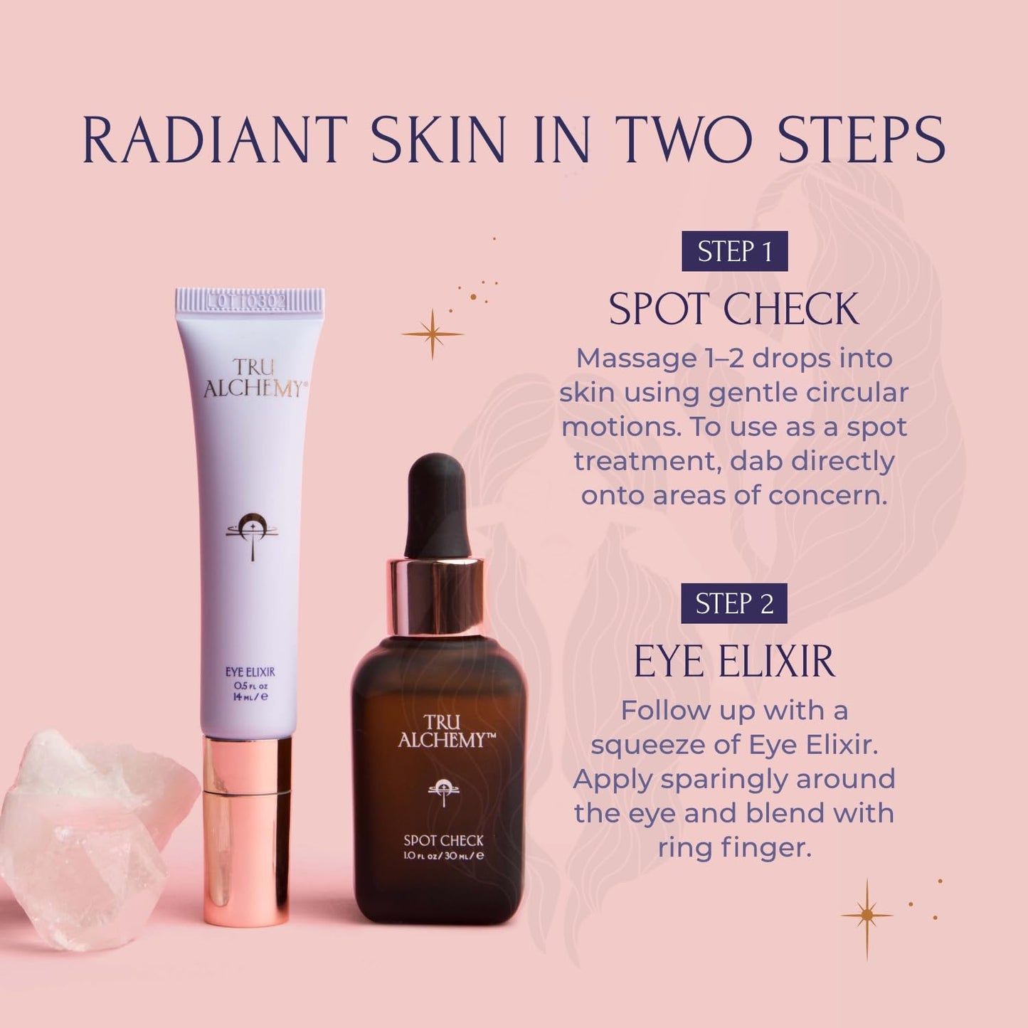 Tru Alchemy Eye Elixir - Cooling Eye Treatment Cream for Dark Circles & Puffiness | 2-Pack with Caffeine & Hyaluronic Acid