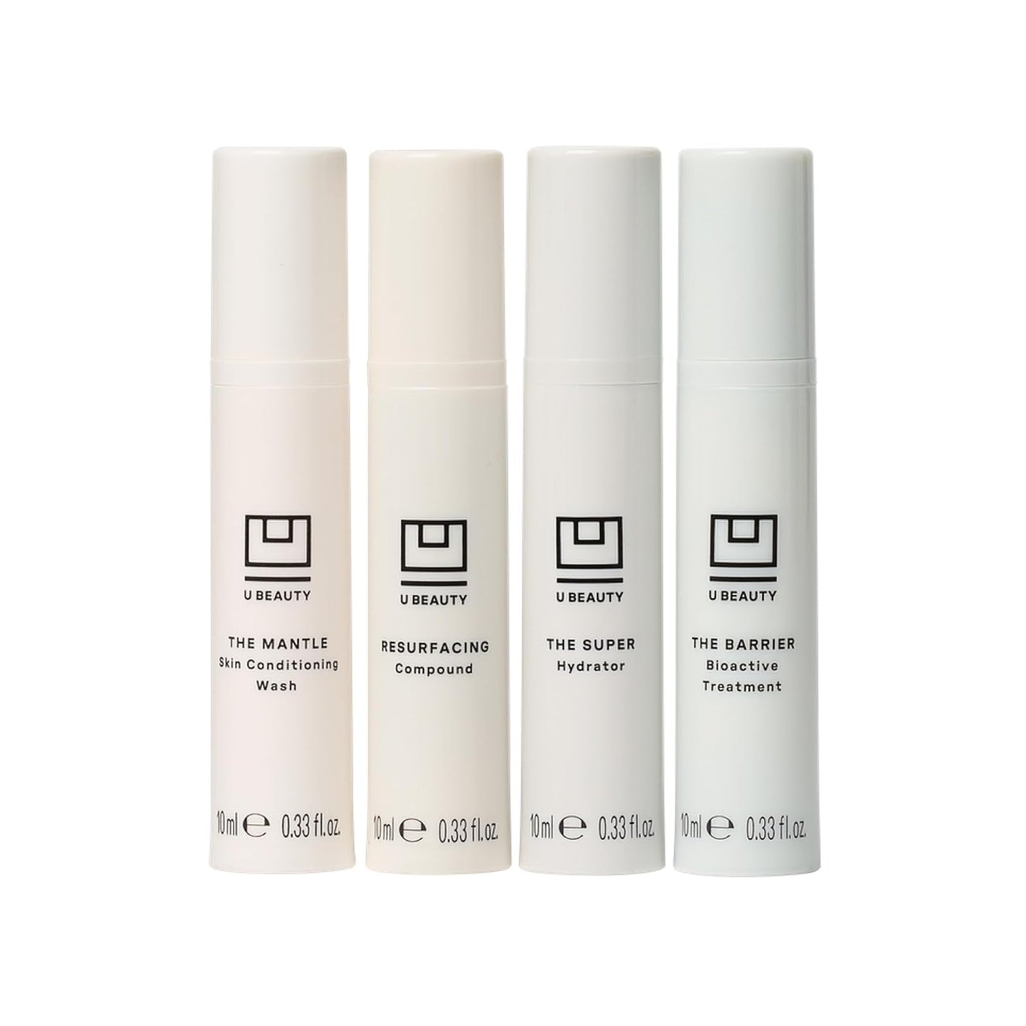 U Beauty Trial Index Set Volume 2 - 4-Piece Skin Care Kit with Gentle Cleanser & Hydrating Night Cream - 0.33 fl oz