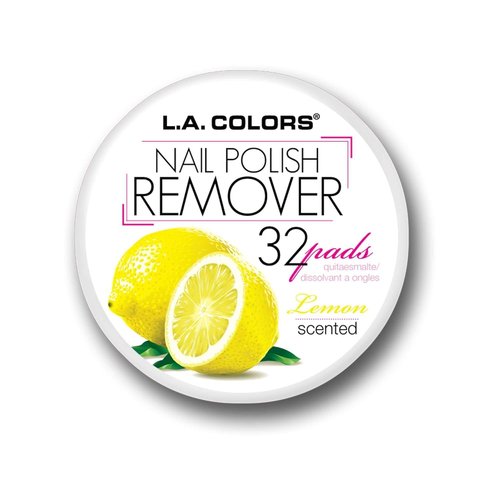 L.A. COLORS Nail Polish Remover - Refreshing Lemon Scent | Gentle Formula for Easy Removal