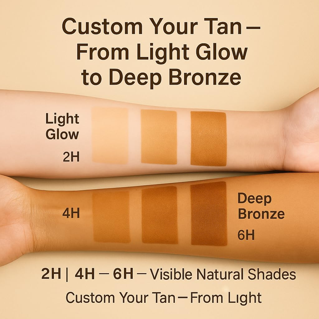 Skiennix Foaming Sunless Tanner | Vegan Self-Tanning Mousse with Quick-Dry Formula & Watermelon Scent - Flawless Medium Tan
