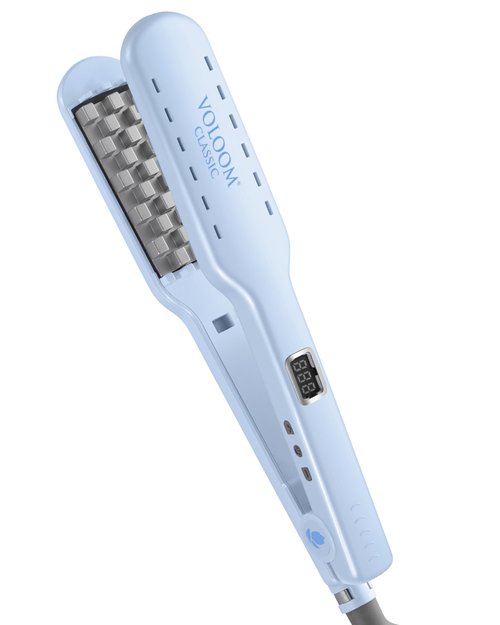 VOLOOM Classic 1-1/2” Inch Professional Volumizing Ceramic Flat Iron - Hair Volumizer & Styling Tool with Adjustable Temp & Auto Shut-Off for Lasting Volume for Thicker Hair - Heat Resistant Case