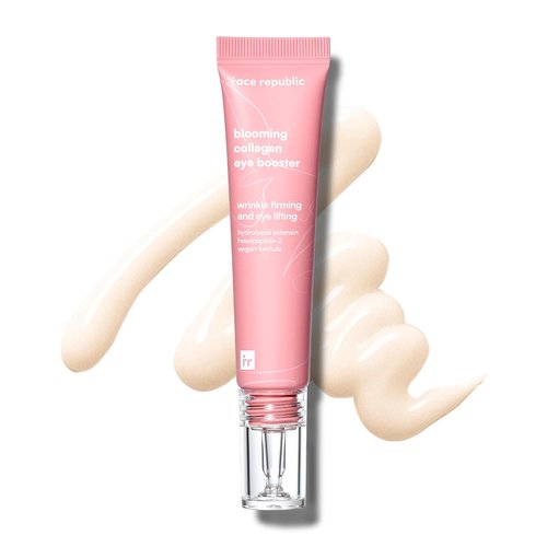 Face Republic Blooming Collagen Eye Booster - Nourishing Wrinkle Care Eye Cream 15ml | Vegan Korean Formula for Firm, Smooth Skin