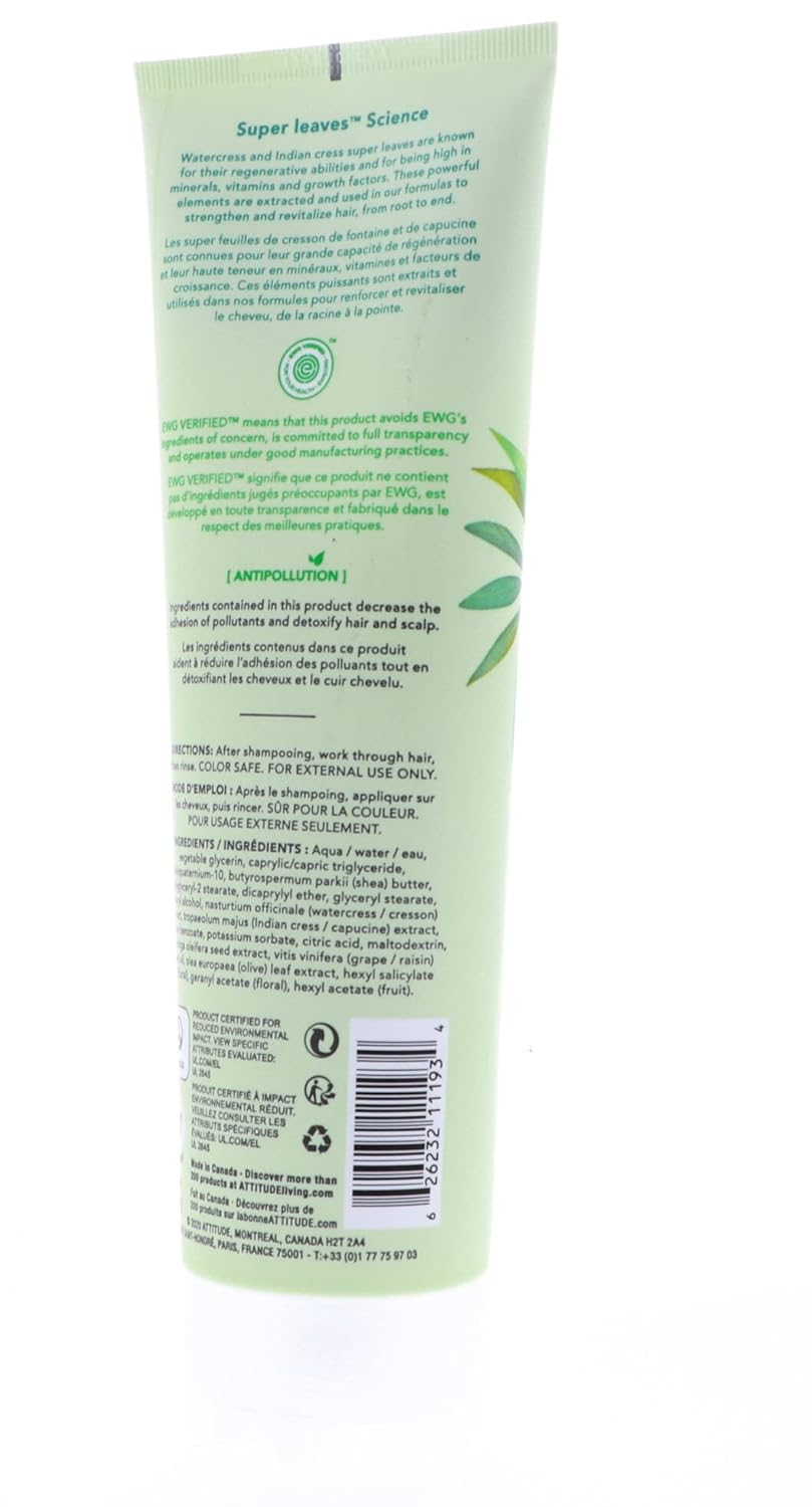 Attitude Natural Conditioner - Nourishing & Strengthening with Grape Seed Oil | 8 oz (240 ml)