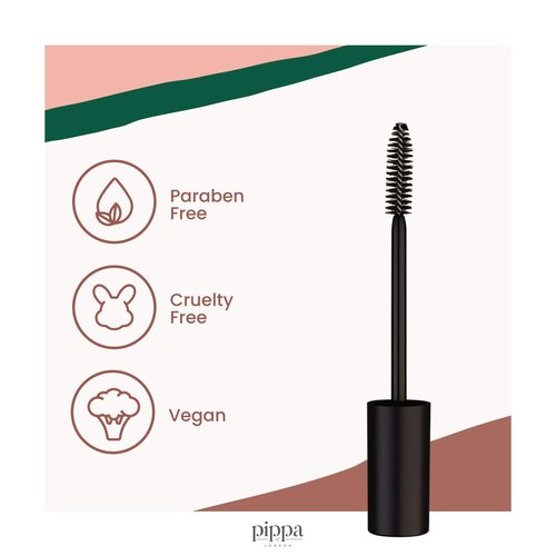 Pippa of London Mascara - Nightfall Shade for Bold, Dramatic Lashes | Long-Lasting Formula