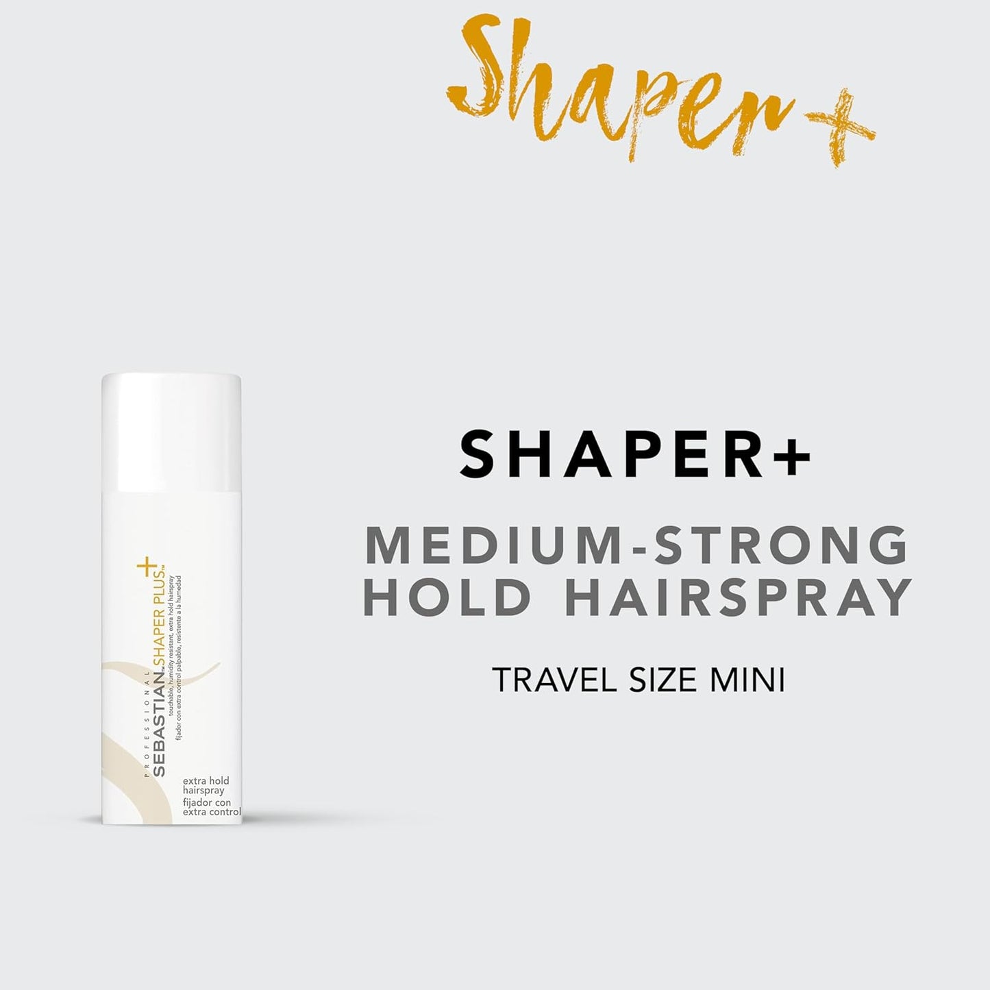 Sebastian Professional Shaper Plus Hairspray - Humidity Resistant, Extra Hold | 24-Hour Flexible Control