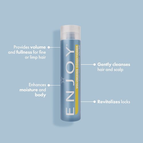 **Enjoy Volumizing Conditioner - Lightweight Moisture & Body for Fine Hair, 10.1 Fl Oz | Shine-Enhancing Formula**