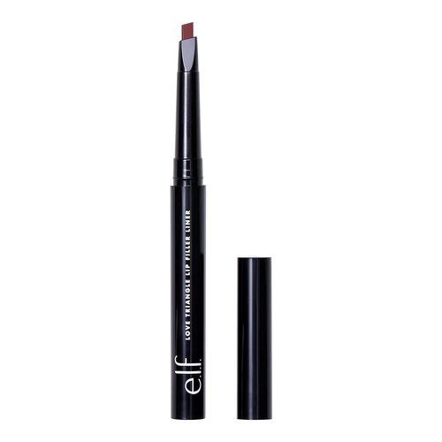e.l.f. Love Triangle Lip Filler Liner - 2-in-1 Sculpting & Filling Lip Pencil, Long-Lasting Vegan Color, Plum