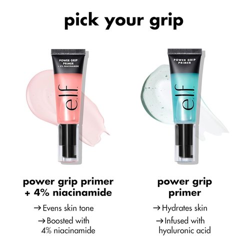 e.l.f. Power Grip Primer Mini - Hydrating Gel-Based Face Primer for Smooth Skin & Long-Lasting Makeup