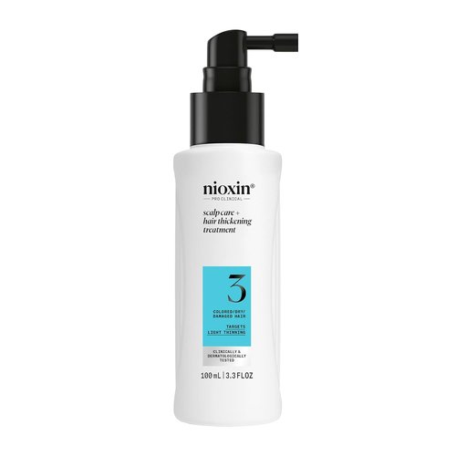 Nioxin System 3 Hair Thickening Leave-In Treatment - Nourish Colored & Damaged Hair with Niacinamide & Biotin