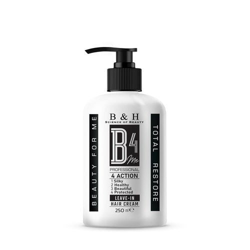 Beauty for Me Leave-In Hair Cream - B4Me Total Restore No-Rinse Repair & Softening Formula, 250ml