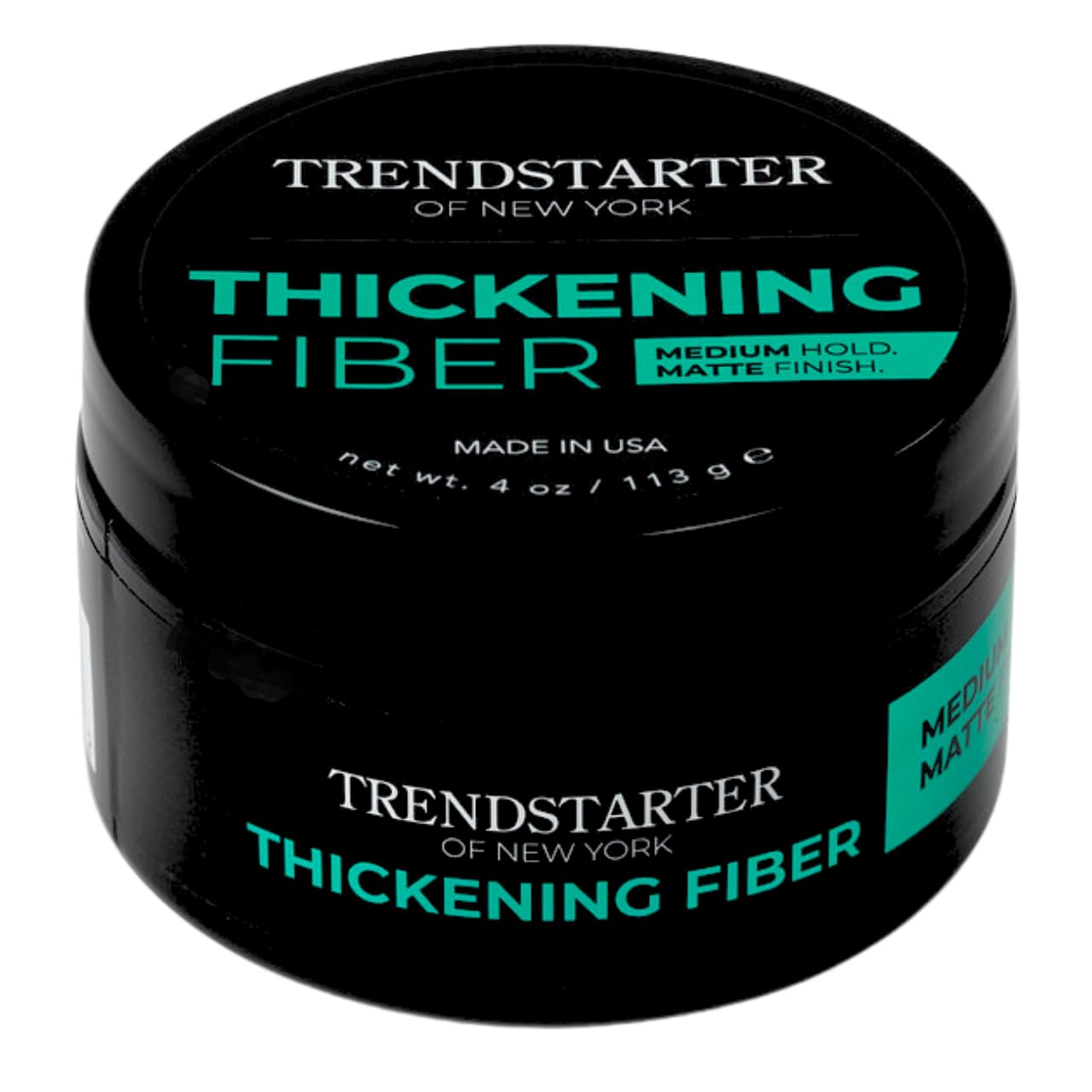 TRENDSTARTER Thickening Fiber Clay Pomade - Medium Hold, Matte Finish, 4oz - Premium Water-Based Styling Product