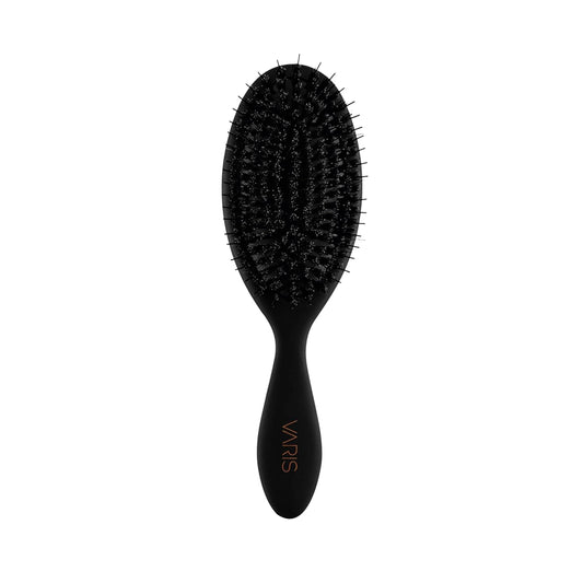 VARIS Smoothing Brush - Effortless Styling Tool for Silky, Straight Hair | Compact Design