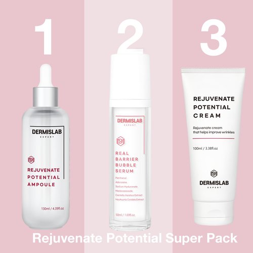 DermisLab Rejuvenate Potential Cream – Korean Skincare Collagen & Hyaluronic Acid Firming Hydration Face Cream | 100 ml / 3.38 oz
