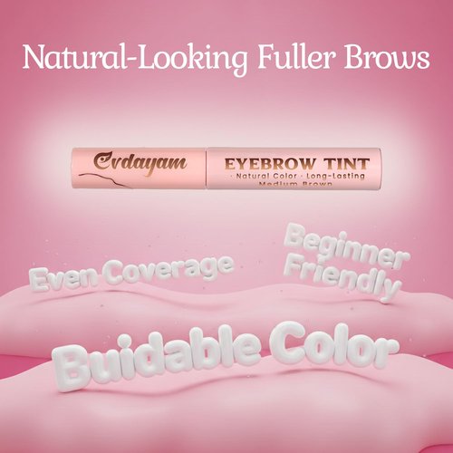 Eyebrow Tint & Gel by [Brand Name] - Smudge-Proof, Long-Lasting Color & Easy Application | Medium Brown