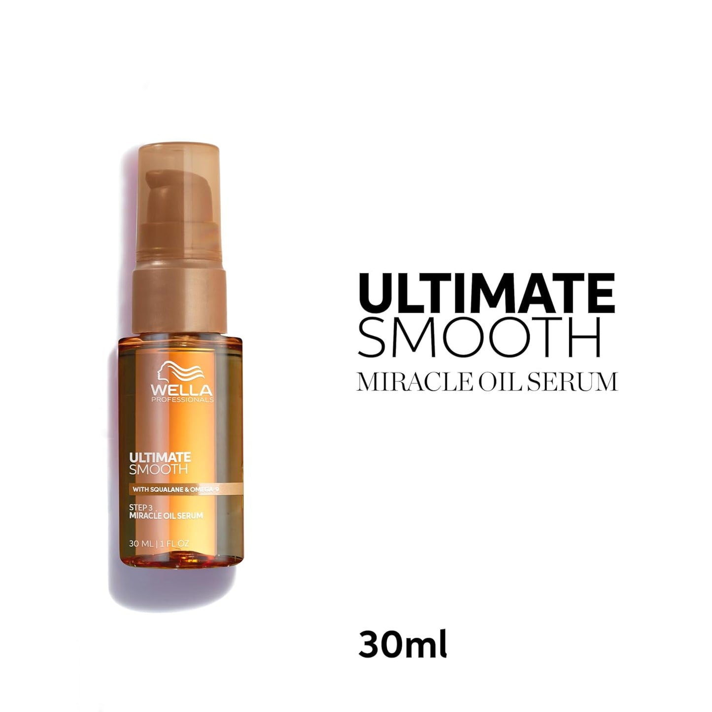 Wella Professionals Miracle Oil Serum & Hair Rescue Bundle - Ultimate Smooth & Repair | Travel Size 1 Fl Oz