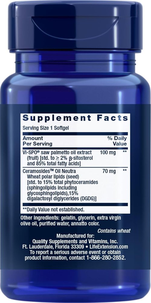 Life Extension Hair Growth Supplement for Women - Boost Fullness & Density with Ceramosides™ | Non-GMO, Gluten-Free, 30 Softgels