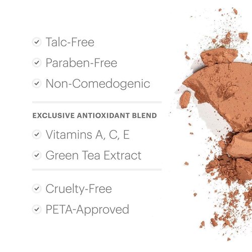 Glo Skin Beauty Pressed Powder Foundation - Buildable Sheer to Full Coverage, Chestnut Light | Long-Wear Makeup Compact