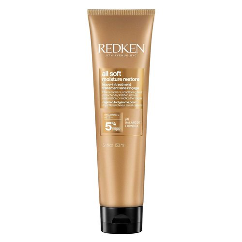 Redken All Soft Leave-In Treatment - Moisture Restore for Dry, Brittle Hair | Humidity & Frizz Protection