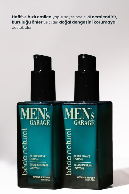 Bade Natural Men's After Shave Lotion - Refreshing & Soothing Moisturizer with Natural Botanicals | 50 mL