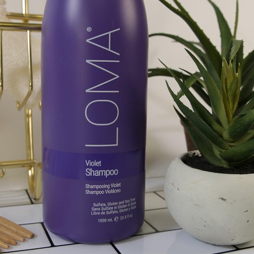 Loma Hair Care Violet Shampoo - Vanilla Bean & Blood Orange | 33.8 Fl Oz for Vibrant Color Protection