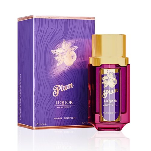 Paris Corner Perfumes Plum Liquor EDP - Unisex Fragrance for All Occasions | 100ml (3.4 Fl Oz)